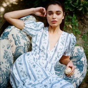 Reformation Veronika Dress in Roquefort print